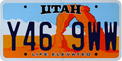 UT license plate Y469WW