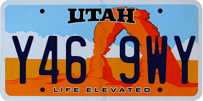 UT license plate Y469WY