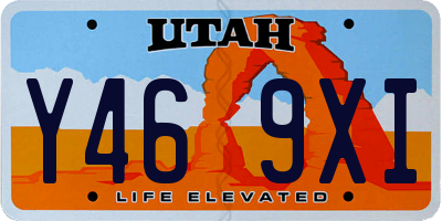 UT license plate Y469XI