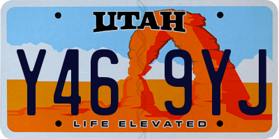 UT license plate Y469YJ