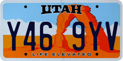 UT license plate Y469YV
