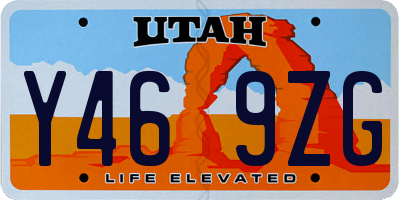 UT license plate Y469ZG