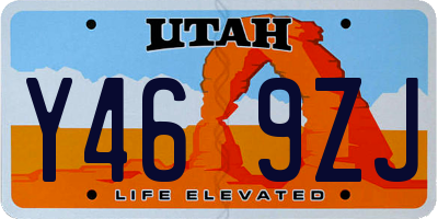 UT license plate Y469ZJ
