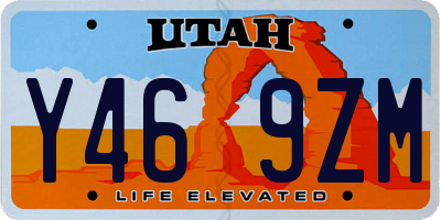 UT license plate Y469ZM