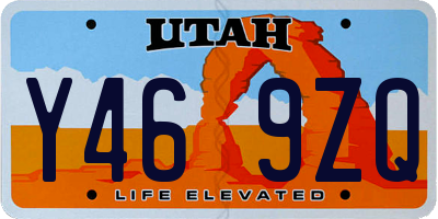 UT license plate Y469ZQ