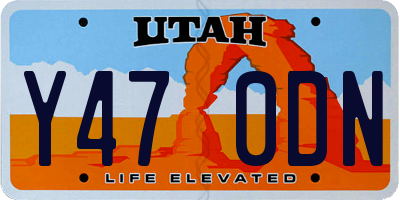 UT license plate Y470DN