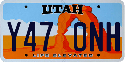 UT license plate Y470NH