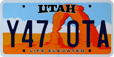 UT license plate Y470TA