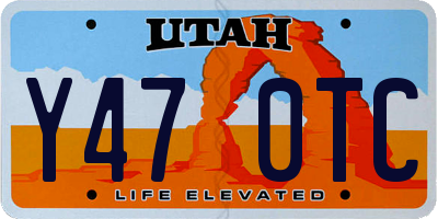 UT license plate Y470TC