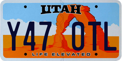 UT license plate Y470TL