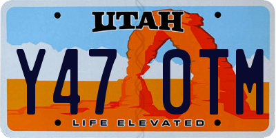 UT license plate Y470TM