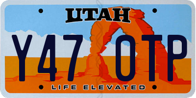 UT license plate Y470TP