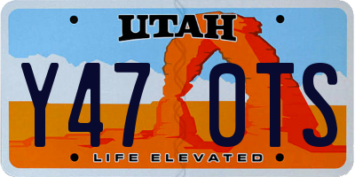 UT license plate Y470TS