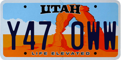 UT license plate Y470WW