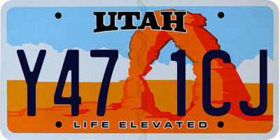 UT license plate Y471CJ