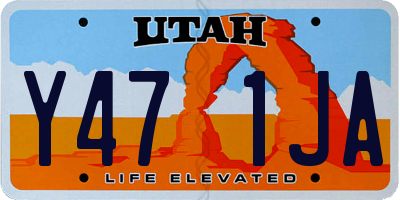 UT license plate Y471JA