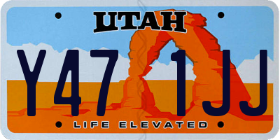UT license plate Y471JJ