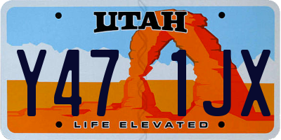 UT license plate Y471JX