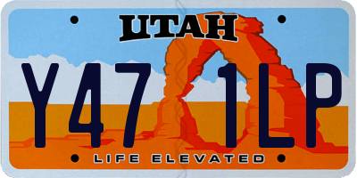 UT license plate Y471LP