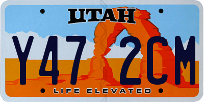 UT license plate Y472CM