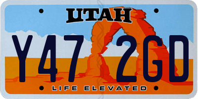 UT license plate Y472GD