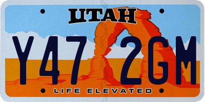 UT license plate Y472GM