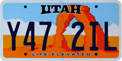UT license plate Y472IL