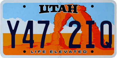 UT license plate Y472IQ