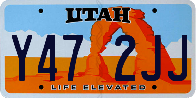 UT license plate Y472JJ