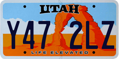 UT license plate Y472LZ