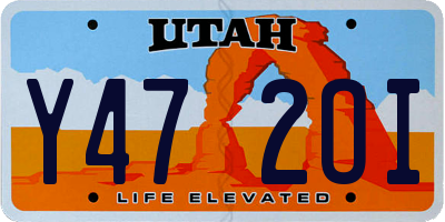 UT license plate Y472OI
