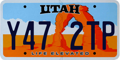 UT license plate Y472TP