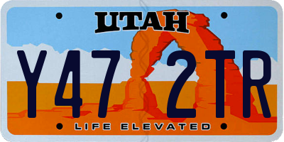 UT license plate Y472TR