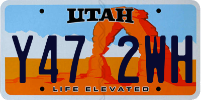 UT license plate Y472WH