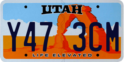 UT license plate Y473CM