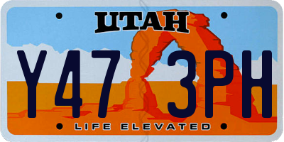 UT license plate Y473PH