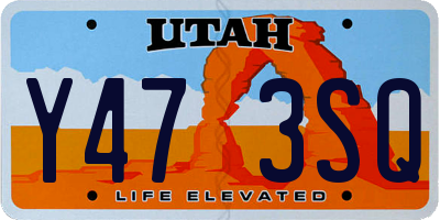 UT license plate Y473SQ