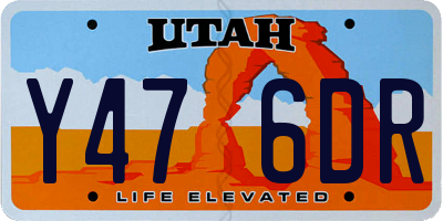 UT license plate Y476DR