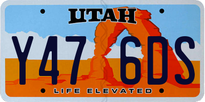 UT license plate Y476DS
