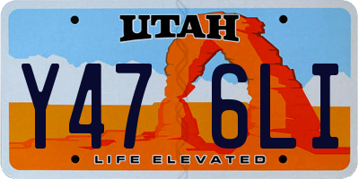 UT license plate Y476LI