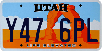 UT license plate Y476PL