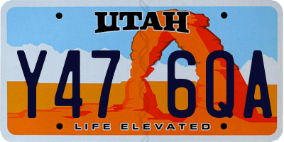 UT license plate Y476QA