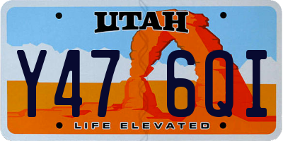 UT license plate Y476QI