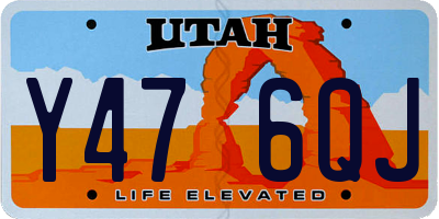 UT license plate Y476QJ