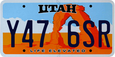 UT license plate Y476SR
