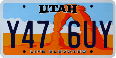 UT license plate Y476UY