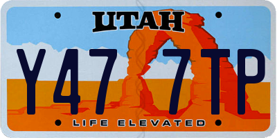 UT license plate Y477TP