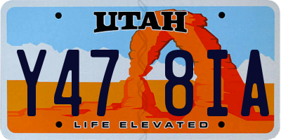 UT license plate Y478IA