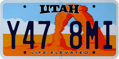 UT license plate Y478MI