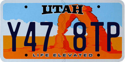 UT license plate Y478TP